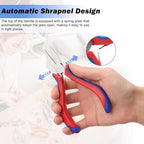 Needle Nose Pliers Set - 8 Pcs High Hardness Carbon Steel Mini Pliers with Ergonomic Handle, Automatic Shrapnel Design, and Multiple Types of Jaws for Repairing Electronics and Cutting Wires