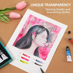 MeiLiang Watercolor Paint Set 36 Vibrant Colors 5ml / 0.17 Fl Oz Tubes, Watercolor Tubes with Great Value, Water Color Paints Art Supplies for Adults, Artists & Beginners