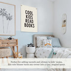 Reading Corner Decor for Classroom,Reading Nook for Kids,Cool Kids Read Books Linen Canvas Banner, Read Corner, Book Lover Gift,School Library Wall Hanging Flag Banner 18x25 Inch