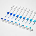 ROSYMENG 9 Color Acrylic Paint Pens,Quick-Drying Waterproof Acrylic Paint Markers, Soft Brush Tip Acrylic Markers for Canvas, Rock Painting, Wood, Stone, Glass, Ceramic, Fabric Painting, DIY Crafts