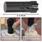 Pottery Clay Threading Making Kits, Clay Tap and Die Set for Jars and Lids Caps Thread (2 Inch Silk Black)