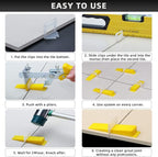 1/16” Tile Leveling System Spacers 4000 PCS Tile Leveling Clips Kit Prevent Tile lippage Leveler Spacers for DIY Professional Ceramic Tile and Stone Installation (1/16 IN, 4000)