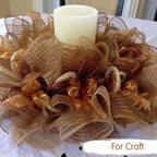 TONIFUL 2 Rolls 10 Inch Burlap Natural Decorative Mesh Ribbon Rolls, Perfect for Wreaths, Swags, Christmas Trees, Home Decoration, and Creative Crafts
