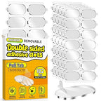 Upgraded Mounting Putty with Pull Tab, Removable Museum Tape Sticky Double Sided Adhesive Dots No Trace for Poster, 182 Pcs 0.6" x 1.38"