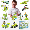 makerzoid Building Robot Kit, 370+ Educational DIY Building Blocks, 100+ Models STEM Robot Toy for Kids Ages 6+, Birthday Christmas Graduation Gift for Boys Girls