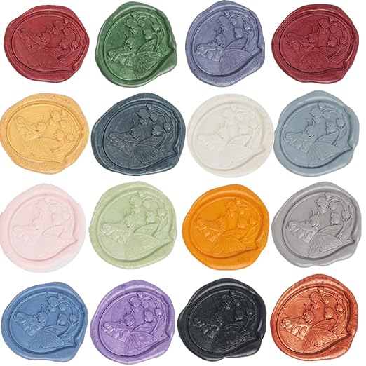 Orange Yellow Wax Seal Sticks, ONWINPOR 20pcs Glue Gun Wax Sealing Sticks for Waxseal Stamp, Wedding Invitations, Envelope Letter Sealing (Orange Yellow)