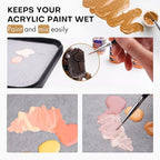 Golden Maple Wet Palette Paper, 100 Sheets Stay Wet Palette Paper Refill for Miniature & Model Painting and Acrylic Painting, DIY Craft, Keep Paint Wet Fresh, Size 8.5x5.9in