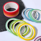 20 Rolls Rainbow Washi Tape Slim, 3mm Colorful Rainbow Pastel Washi Tape Set Skinny Thin Decorative Colored Washis Craft Tapes, Rainbows Colors Thin Decorative Tapes for Journal DIY Planner Craft