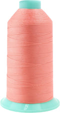 Mandala Crafts Bonded Nylon Thread Blush Heavy Duty Sewing Threads - 1250 YDs Size 138 420D T135 Tex 135 Thread for Leather Jeans Weaving Outdoor Marine Upholstery Threads