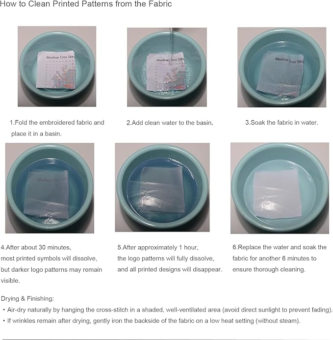 Moohue 14 ct Counted Cross Stitch Kits for Adults Flowers Cross Stitch Patterns Stamped Printed Cross Stitch Kits (Flowers 11)