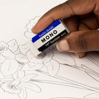 Tombow 57321 MONO Eraser, White, Small, 5-Pack. Cleanly Removes Marks Without Damaging Paper
