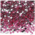 The Crafts Outlet 1,440pc Rhinestones Round 3mm (10ss) Flatback Olive Green