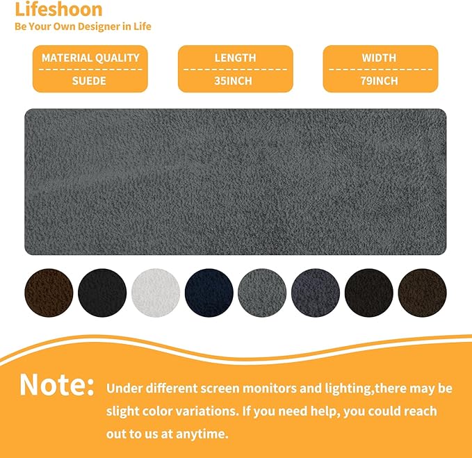 Fabric Repair Patches, 35X79 Inch Self-Adhesive Suede Patches Tape Durable, DIY Large Fabric Repair for Sofa, Couches, Furniture, Chair, Clothing （35X79 Inch, Grey）