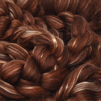 Merino Silk Luxe Tonal Designer Blend. Superfine Merino, Mulberry, Tussah Silk. Top Roving for Spinning or Felting. Cocoa Delight 4oz