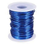 uxcell 16 Gauge / 1.5mm Anodized Aluminum Wire for Jewelry Craft Making, 102 Feet Bendable Flexible Wire for DIY Home Decor Gardening Sculpture, Dark Blue