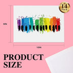 ESRICH Canvases for Painting 8x10In,14 Pack Blank Canvas Boards Bulk - Cotton Art Canvas for Oil, Acrylic & Watercolor Painting.