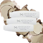 Alcohol Inks 3 Pack - Vibrant, Professional, Dye-Based Alcohol Inks for Artfinity Alcohol Markers, Artists, Drawing, & More! - Warm Grey 3 WG3
