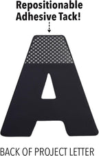 ArtSkills Poster Letters 2.5” Paper Letters for Poster Board Projects, Classroom Bulletin Boards, Sign Making Supplies, Black & White, 335 Pieces