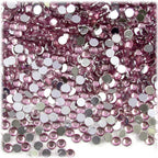 The Crafts Outlet 5-PK Set (7,200-Piece), Round 3mm Rhinestones, Flatback, Gray Tones