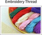 Joyhoor Cross Stitch Kits for Beginners Stamped Cross-Stitch Supplies Needlework preprint Embroidery Kits for Adults DIY Needlepoint Kits Embroidery Patterns 11CT-Romantic Street 16x20 inchs