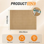 Svaldo Teflon Sheets for Heat Press, 10 Pack, 16x20 Heat Press Paper for T Shirts, Hat, Reusable Non Stick PTFE Teflon Sheet, Iron Transfer Paper for Sublimation Machine, Craft & Baking