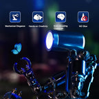 Mostarle Terminator M 3D Metal Puzzle, Arcynix DIY Mechanical Robot Model Kit, Sci-Fi Design LED Light Feature Unique Gift for Adults & Teenager (Blue)