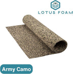 LotusFoam Large 3mm EVA Foam Sheet - 44"x 85" High Density Foam 130 kg/m3 for Cosplay, Costumes, Crafts, Flooring, Outdoor Use - 35 Colors (Army Camo) - Army Camo