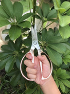 All purpose scissors heavy duty - for kitchen, office, home use, multipurpose Industrial grade scissors (rose gold)