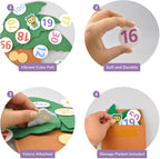 CHEFAN Tree and Numbers Props from The Childhood Favorite Book, Felt Numbers and Letters