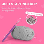 Cookie Box Crochet Kit for Beginners – Gift Set to Make Bear Ted Amigurumi Plushie – Easy DIY Crochet & Knitting Starter Kit with Video and PDF Tutorials