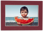 8x10 Mat Bevel Cut for 5.5x8.5 Photos - Acid Free Maroon Red Precut Matboard With Backing Board and Crystal Clear, Self Seal Photo Mat Bag - For Pictures, Photos, Framing - 4-ply Thickness