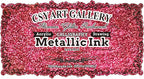 CSY Art Gallery Shimmy Red Acrylic Ink-Craft Paint -Liquid Gold Leaf Paints -Calligraphy Inks Art Handcrafts 30ml/1 Fast Drying Acrylic Metallic Finish (Lava Red)