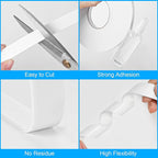 Double Sided Foam Tape 0.5In x 52.5FT 2 Pack, Mounting Tape Heavy Duty, Strong Adhesive Weatherproof Seal Strips for DIY Craft Picture Poster, Car & Gap Filling Mountings, Home Office Decor (White)