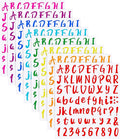 Outus 576 Pieces 8 Sheets Letters Stickers Self Adhesive Vinyl Letter Alphabet Number Stickers Mailbox Numbers Sticker, Decals for Classroom Decor, Sign, Door(Multi Colors,1.5 Inch)