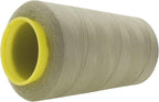 Mandala Crafts 4 Pack of Serger Threads Cones Spools - 40S/2 24000 Yards Polyester Beige Threads for Sergers Machine and Overlock Quilting Sewing Machine