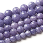4MM Lavender Purple Chalcedony Natural Stone Round Loose Beads for Jewelry Making and Crafting 180pcs 2 Strands 32"