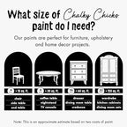 Chalky Chicks All-in-One Chalk Paint for Furniture or Cabinet -8Fl Oz- Matte Finish Powdered Snow (Pure White) for Metal, Wood Furniture Paint - No Sanding All-in-One for Home Decor & Crafts, USA Made