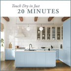 AMY HOWARD AT HOME Chalk-Based One Step Paint for Furniture, Cabinetry, Decor, Finish, and More | No Stripping, Sanding, or Priming | Ultra-Light Base | 32 Ounce | French Blue