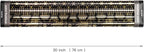 WRAPAHOLIC 30 Inch Christmas Wrapping Paper Roll - Jumbo Roll Black Gold Christmas Sleigh Holiday Design with Metallic Foil Shine - 4 Rolls - 30 Inch x 120 Inch Per Roll