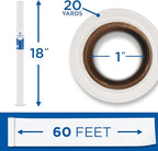 ALVIN 55W-C Lightweight Tracing Paper Roll, White, Suitable with Ink, Charcoal, Felt Tip Pen, for Sketching or Detailing - 18 Inches, 20 Yards, 1-inch Core