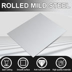 Hicarer 4 Pcs Mild Steel Sheet Cold Rolled 18 Gauge Metal Plate Weldable Metal Sheets for Professional Industrial DIY Use, Clean Surface Easy to Weld (9" X 12")