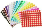 7000 Count 3/4" Round Dot Stickers Color Coding Labels, 20 Colors, 100 Sheets