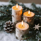 6-Pack White Birch Logs for Fireplace - Birch Tree Logs for Decoration, Decorative Firewood for Faux Mantel, Indoor Decor, DIY Crafts, and Planter Decoration (2.4"-3.2" Dia. x 16" Long)