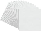 ARTEZA Canvas Boards for Painting, 8 x 8 Inches, Pack of 14, Blank White Canvas Panels for Acrylic, Oil and Gouache Painting