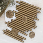 Antique Gold Wax Seal Sticks 26pcs, Andotopee Glue Gun Wax Seal Sticks for Wax Seal Stamp, Premium Sealing Wax for Envelope Letter Seal Wedding Invation Craft Adhesive, Great Gift Ideas (Mini Size)