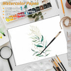 150 Sheets Watercolor Paper Bulk,White Water Color Paper for Kids Child Students Adults Artists Drawing-65LB/180GSM Art Paper-8.5 x 11 inch Painting & Craft Papers, Finger Paints, Watercolor, Tempera