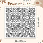 CHGCRAFT Teardrop Polymer Clay Texture Sheets Repeating Seamless Pattern Silicone Texture Stamp Line Art Modeling Pattern Pad for Jewelry and Clay Earrings Tools, 5.5x5.5 inch