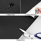 Neoprene Sponge Rubber Foam Sheets with Adhesive Backing, 12" x 81" x 1/8" Black Foam Roll Insulation Board Soundproof Neoprene Mat, Great for Cosplay Padding, DIY, Gaskets, Costume, Crafts