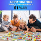 QUOKKA City Felt Board for Kids 3-5 Years Old - Social Emotional Preschool Learning Activities for Ages 3-5 - Educational Flannel Toy Speech Therapy Gift