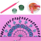 19pcs Paper Quilling Tools Kit Paper Strips DIY Tool Set with Slotted Pen Quilling Board Curling Coach Comb Crimper Border Buddy Filigrana Tool Kit